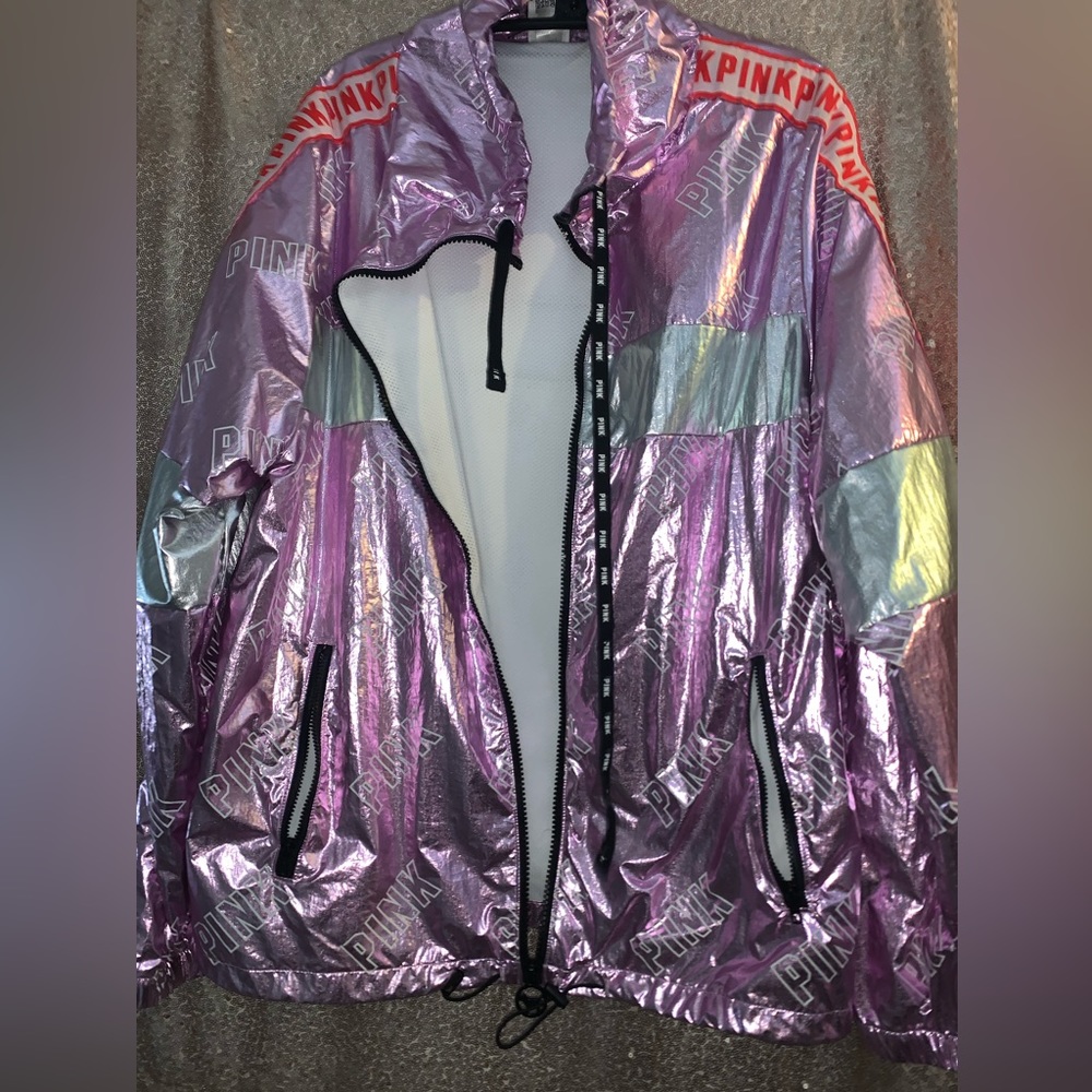 Metallic Victoria secret jacket.